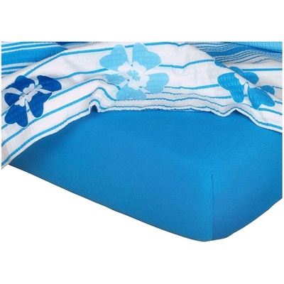 Dadka Jersey prostěradlo denim 140x200x20