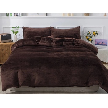 Xpose obliečky mikroplyš JORGA tmavo hnedé 200x240 70x90