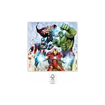 Procos EKO Papírové ubrousky Avengers Marvel 20 ks 33x33cm