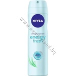 Nivea Дезодорант Nivea Energy Fresh, p/n NI-83750 - Дамски спрей дезодорант с лимонена трева (NI-83750)