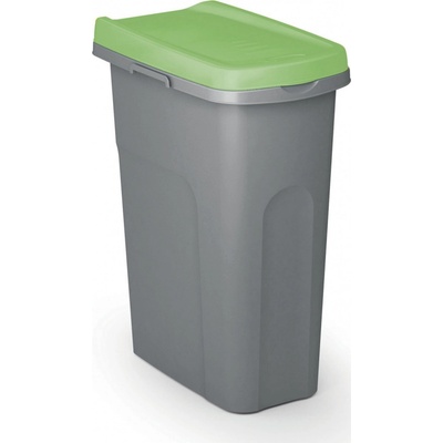 Casaria® Odpadkový koš 25 L šedozelený