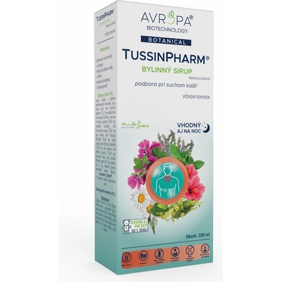 Avropa TussinPharm bylinný sirup 200 ml
