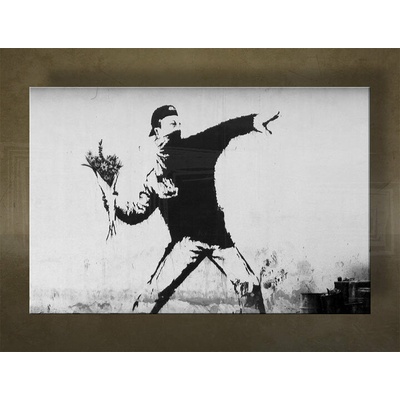 Obraz na plátně 1 kus Street ART - Banksy - Banksy - 100x150 cm