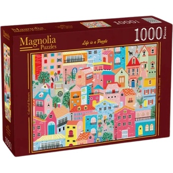 Magnolia Пъзел Magnolia от 1000 части - Цветни къщи (9101)
