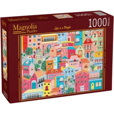 Magnolia Пъзел Magnolia от 1000 части - Цветни къщи (9101)