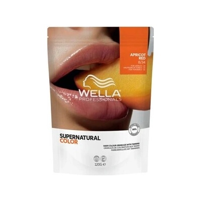 Wella Professionals Supernatural Color 8/34 Apricot Red Profesionální barva na vlasy Unisex Hnědá 120 g