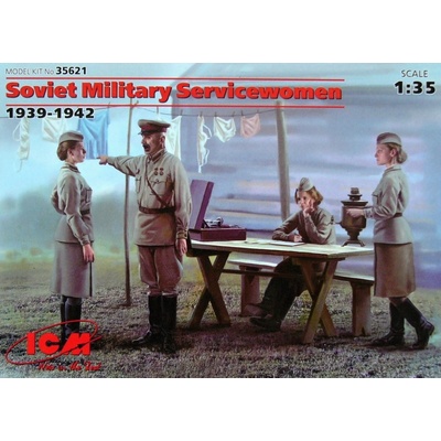 ICM Soviet Military Servicewomen 4 fig. 1:35