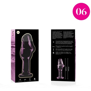 Nebula series by ibiza Стъклен розов анален разширител модел 6 NEBULA 12.5 x 4 см
