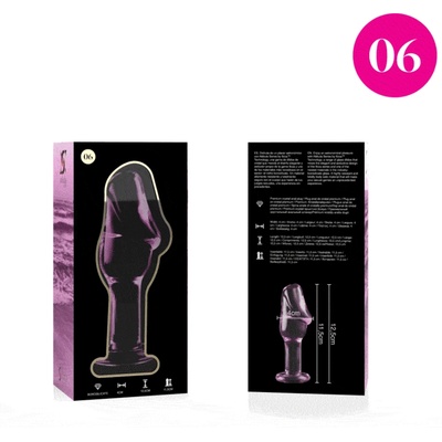 Nebula series by ibiza Стъклен розов анален разширител модел 6 NEBULA 12.5 x 4 см