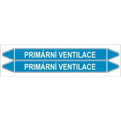 Značení potrubí, primární ventilace,2 ks, 450 × 450 mm PZ 008513