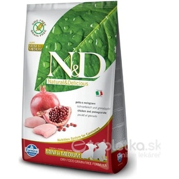 N&D GF Dog Puppy Mini & Medium Chicken & Pomegranate 7 kg