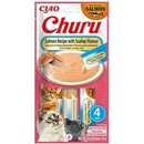 Churu cat snack losos & hřebenatka 4 x 14 g