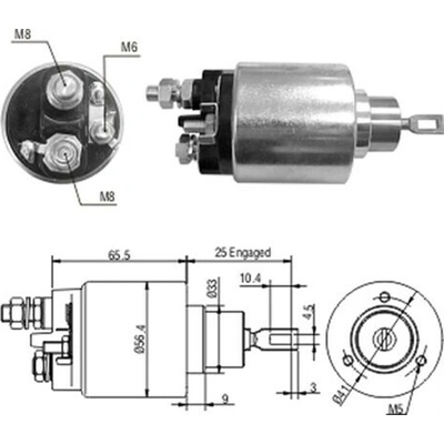Elektromagnetický spínač pre żtartér MAGNETI MARELLI 940113050052
