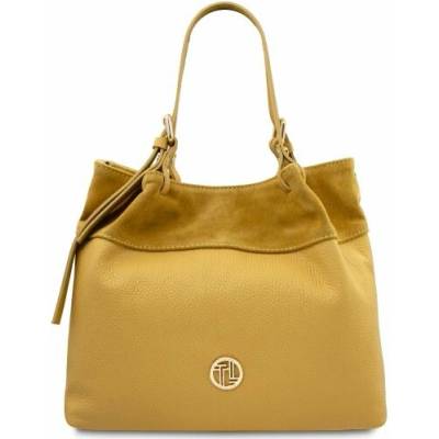 Tuscany Leather Kožená shopper kabelka Diade Žltá