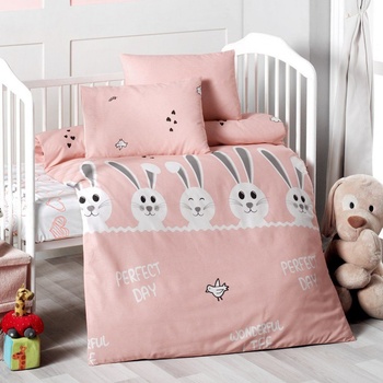 Miss Bella Бебешки спален комплект за момиче bunny 100% памук