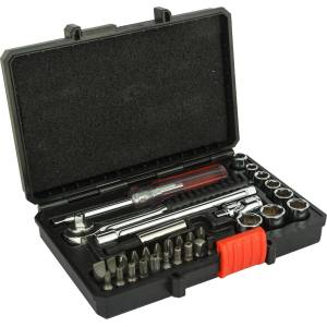 Black & Decker Комплект вложки black+decker, 31 части, с тресчотка 1/4", отвертка, битове a7142 (a7142)