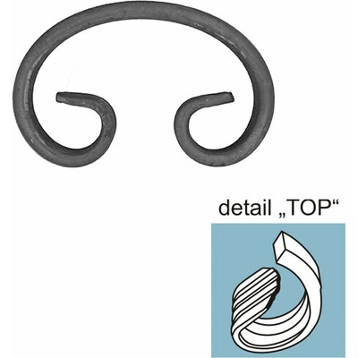 Element tvaru-C h115, b75, 12x6mm