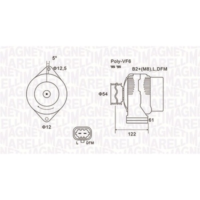 Alternátor MAGNETI MARELLI 063731994010