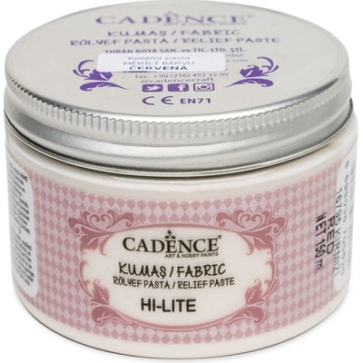 Cadence Fabric Hi-Lite Magic reliéfní pasta na textil 150 ml červená
