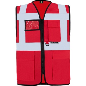Korntex hi-vis kxmf berlin / Светлоотразителна многофункционална жилетка - червена xxxl (76kxmf00413)