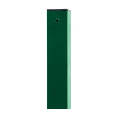 Sloupek 60x60 mm zelený, výška 320 cm, Zn+PVC, s maticemi