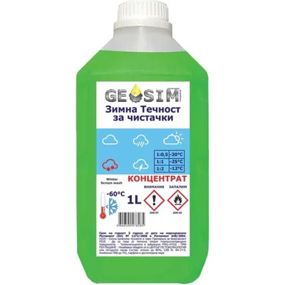 GEOSIM ТЕЧНОСТ ЗА ЧИСТАЧКИ ЗИМНА -60°c 1л КОНЦЕНТРАТ (g01031)