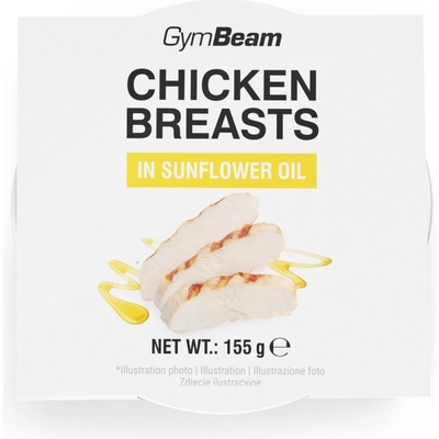 GymBeam Kuracie prsia v slnečnicovom oleji 155 g