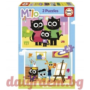 Image 1 of Educa Пъзел educa 19542 - 2 х 48 части - Майло (edu19542)