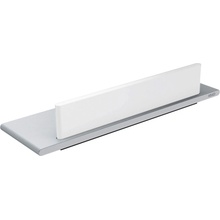 Keuco Edition 400 - Polička do sprchy s integrovanou stierkou na sklo, 328 x 100 mm, strieborne eloxovaný hliník 11559170000