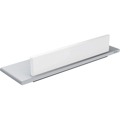 Keuco Edition 400 - Polička do sprchy s integrovanou stierkou na sklo, 328 x 100 mm, strieborne eloxovaný hliník 11559170000