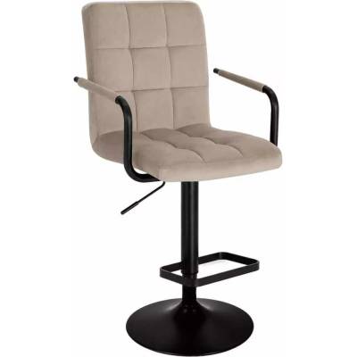 LuxuryForm Design Verona Black Velur na čiernom tanieri latte