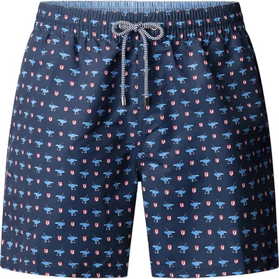 Faconnable Бански гащета Façonnable Birdie swimming shorts - Blue (Marine Blue)