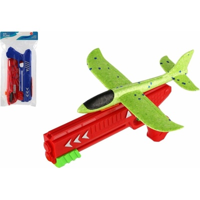 Teddies Letadlo vystřelovací pěnové s pistolí 26 cm 2 barvy