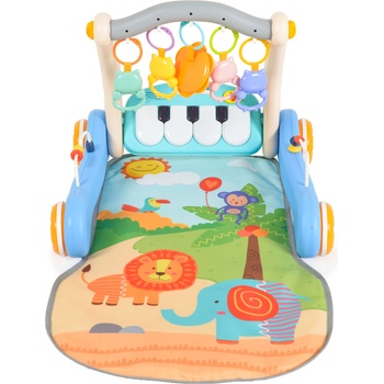 Image 1 of Moni Играчка за прохождане 2 в 1 Moni Toys - Piano, синя (110763)