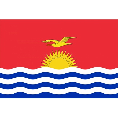 Kiribati vlajka - 30 x 45 cm - tunel, karabina