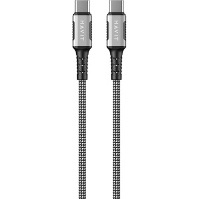 Havit CB6297 magnetické USB Type C, 1m, černý
