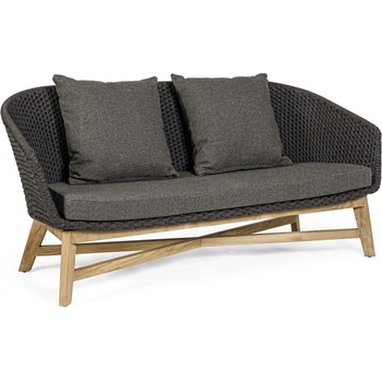 Bizzotto Двоен диван coachella въглен с възглавници (0804745)