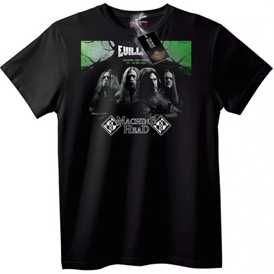 NOONEBRAND Тениска Machine Head Зло На Живо - S, White