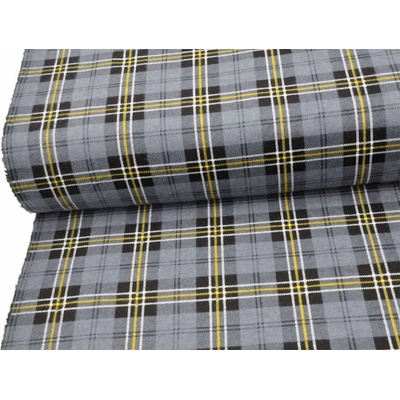 Mirtex Látka FLANEL 165/A1 Kostky středně velké černo-šedé šíře 150cm Ceník: METRÁŽ: od 1 metrů