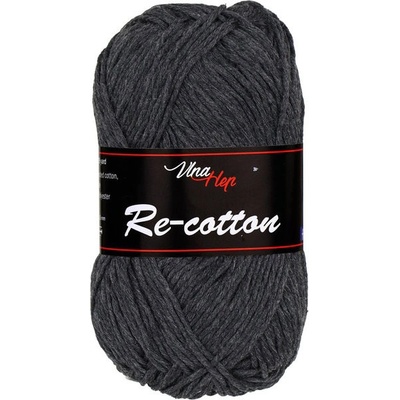 Vlna-Hep Příze Re-cotton 81030 tmavě šedá