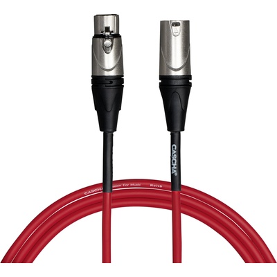 Cascha Advanced Line Microphone Cable Red 3 m Микрофонен кабел (CCA-M1RD3)