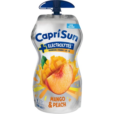 Capri Sun Elektrolyty ovocný nápoj mango + broskyňa 330 ml