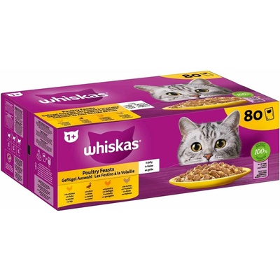 Whiskas drůbeží výběr v želé adult 80x85 g