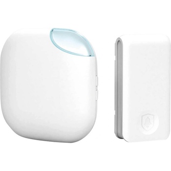 Commel Кинетичен звънец БЯЛ LED 36 мелодии 83dB обхват 100 метра - C411-111 (C411-111)