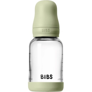 BIBS Baby Glass Bottle Round Latex шише против колики Sage 120ml