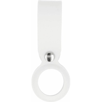 JC Силиконова каишка за Apple AirTag - JC AirTag Silicone Loop (бял)