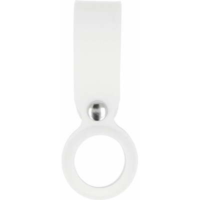 JC Силиконова каишка за Apple AirTag - JC AirTag Silicone Loop (бял)