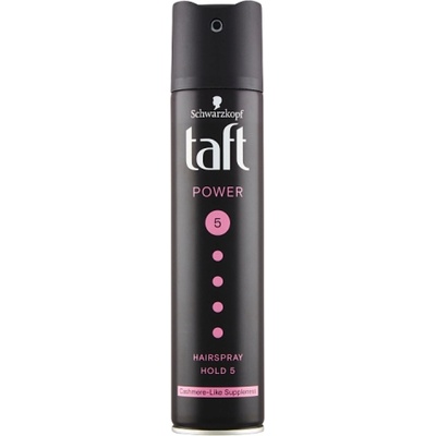 Taft Power Cashmere, lak na vlasy mega silná fixácia, sila fixácie 5, 250 ml