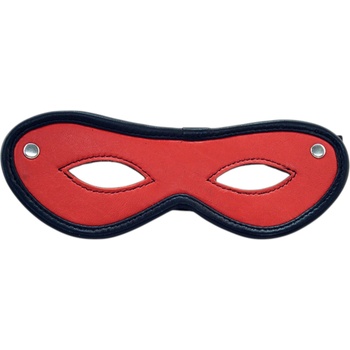 Rouge - истинска кожена отворена маска за очи (червена)