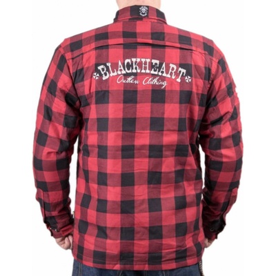 Black Heart Reginald moto košele T W-TEC red 8618
